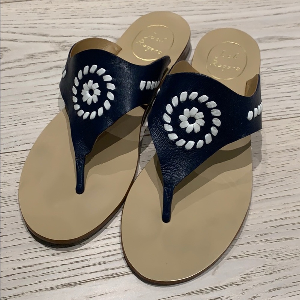 Navy & white Jack Rogers